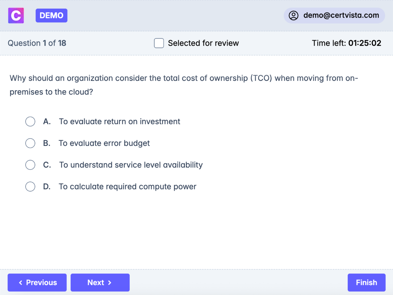 CertVista questions mirror the real exam's scenario-based approach.